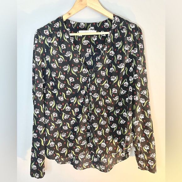 VERONICA BEARD BLOUSE - ASHEVILLE - MSRP $375 - Picture 5 of 10